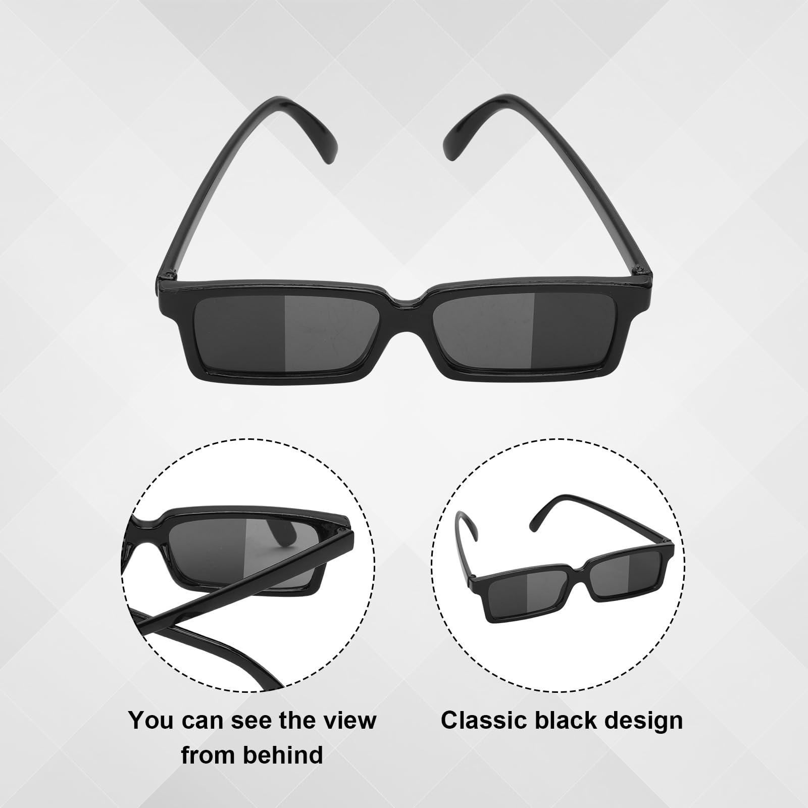 XIHIRCD 12 Pairs Detective Glasses, Rearview Mirror Sunglasses Anti Track See Behind You Glasses Real Detective Glasses with Inside Lens Mirrors Gadgets Gift for Fun Party Favors - Image 4