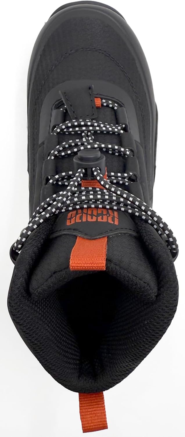 R CORD Unisex-Kids Waterproof Hiking Boots Ankle Height Durable Easy on Bungee Cord Outdoor Trekking Sneaker