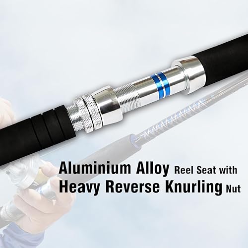 Miniatura 3 de Fiblink Caña de pesca de barco convencional de 1 pieza/2 piezas para agua salada en alta mar