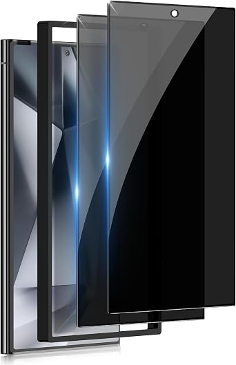 2 Pack for Samsung Galaxy S24 Ultra Privacy Screen Protector Glass