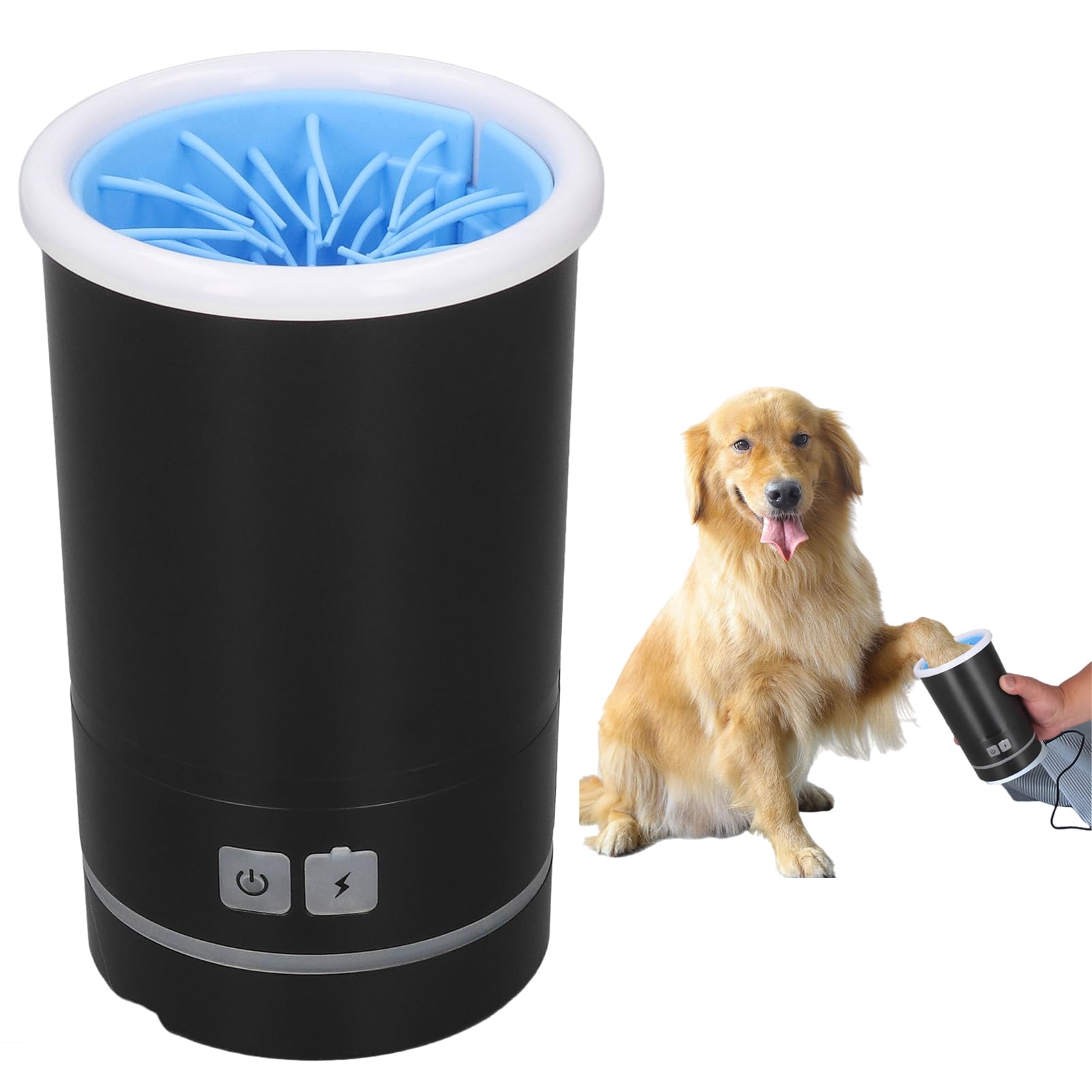 Dog Paw Cleaner, Dog Paw Cleaner, Automatic Pet Paw Washer, with USB Rechargeable Soft Brushes, for Small and Medium Dogs (B0CM9QKQ95) Amazon Price History, Amazon Price Tracker