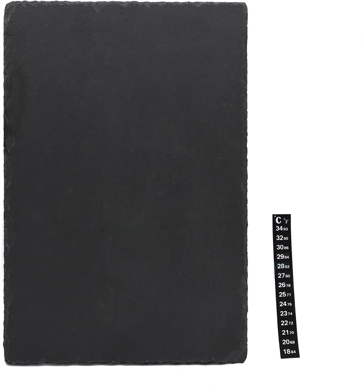 Substrato de ardósia para répteis JIHAQUA com plataforma e comedouro Slaterock101 30 x 20 cm