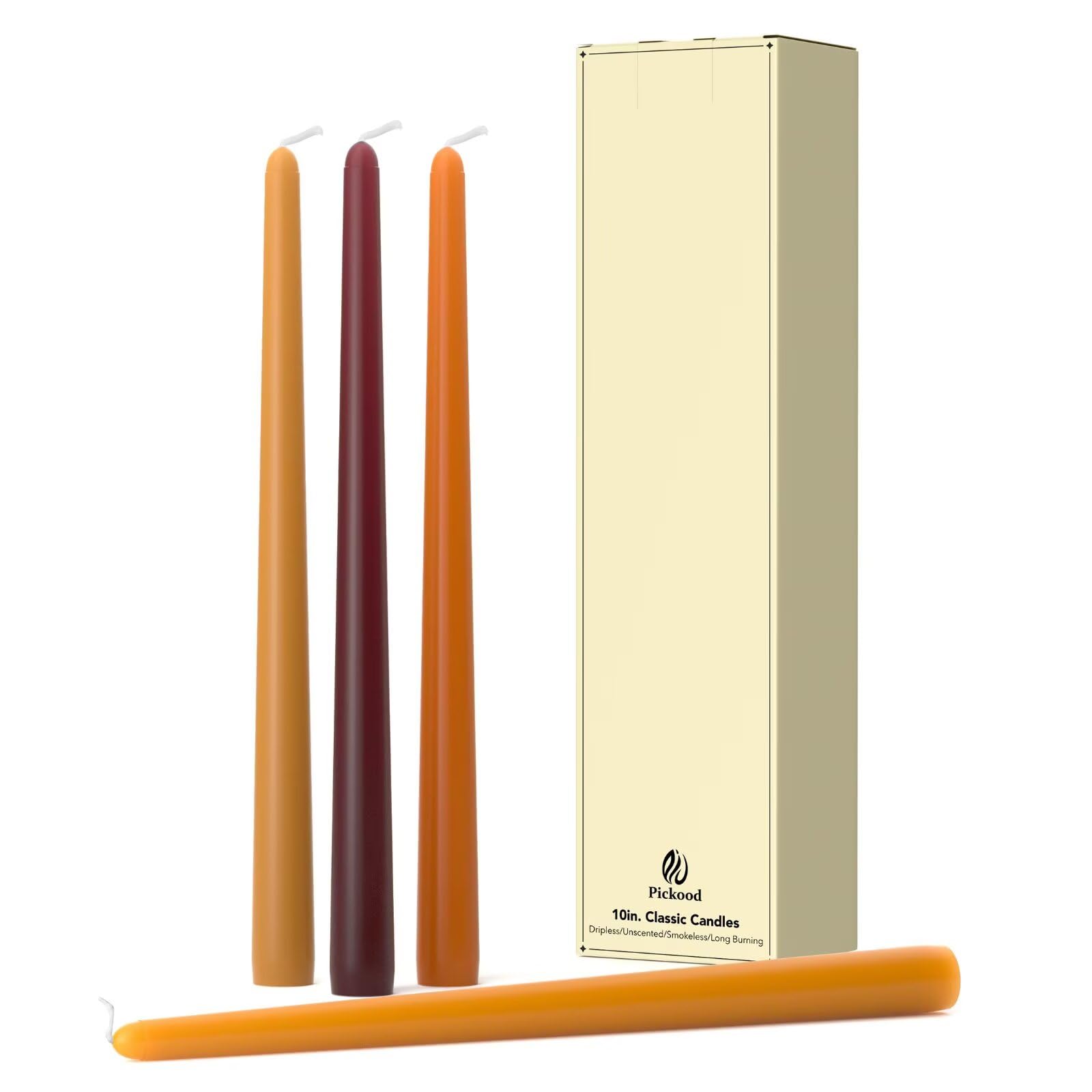 Pickood 10-Inch Dripless Tapers
