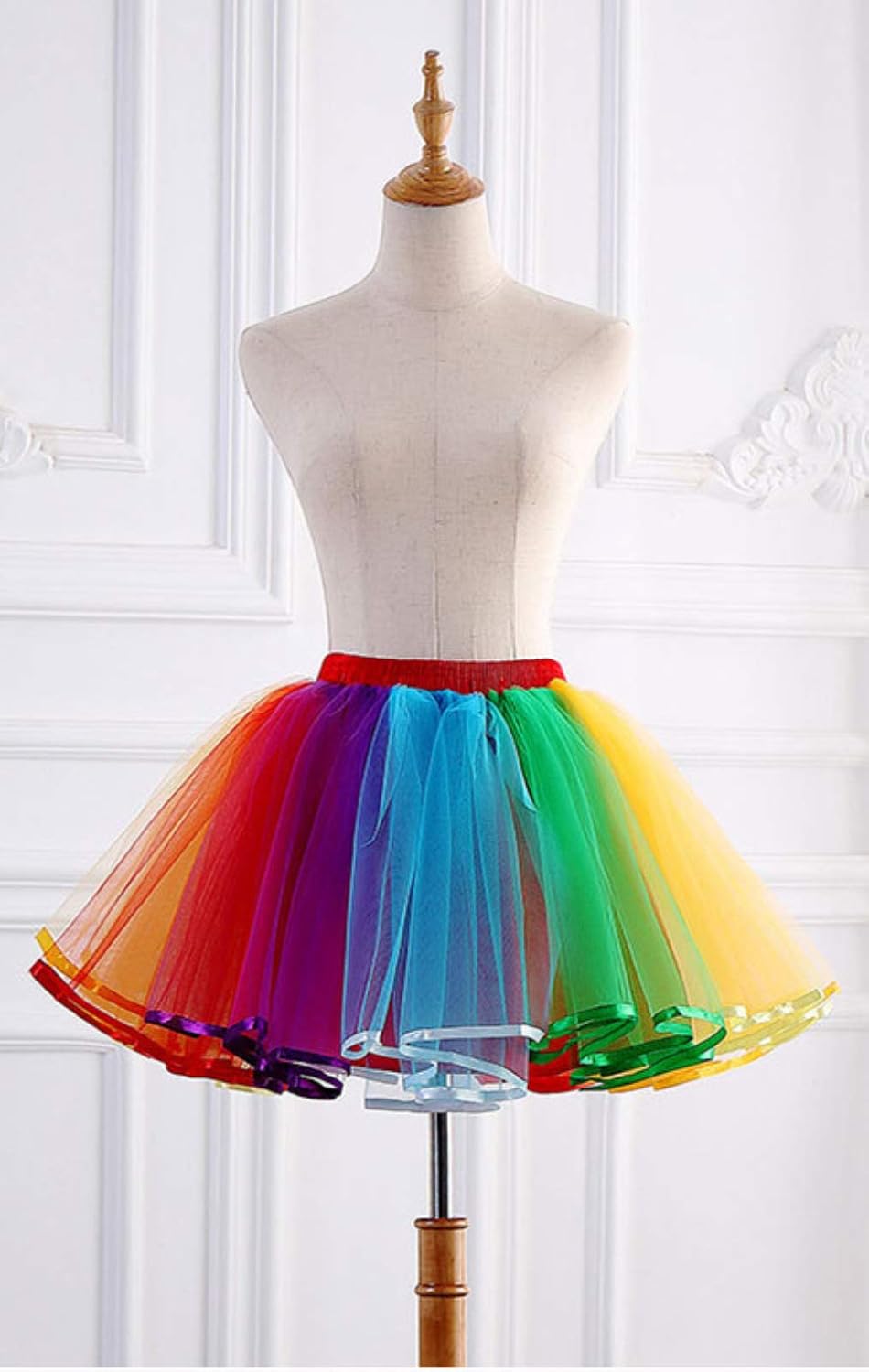 Honeystore Women's Short Vintage Ballet Bubble Puffy Tutu Petticoat Skirt