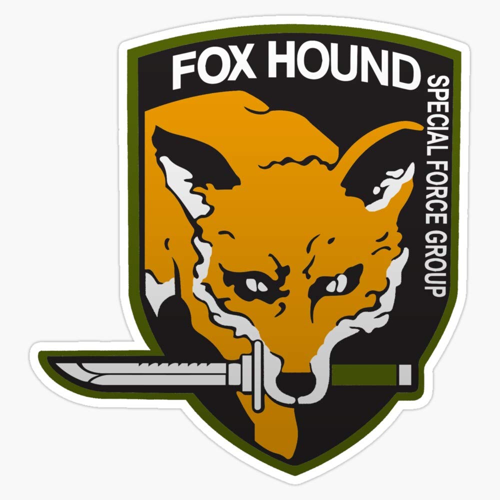 Fox Hound Special Force Group Vinyl Waterproof Sticker Decal Car Laptop Wall Window Bumper Sticker 5