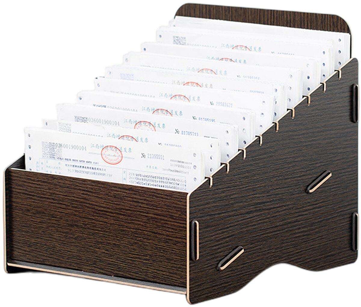 Amazon | レターケース 木製 レシート収納ボックス 取り外し可能