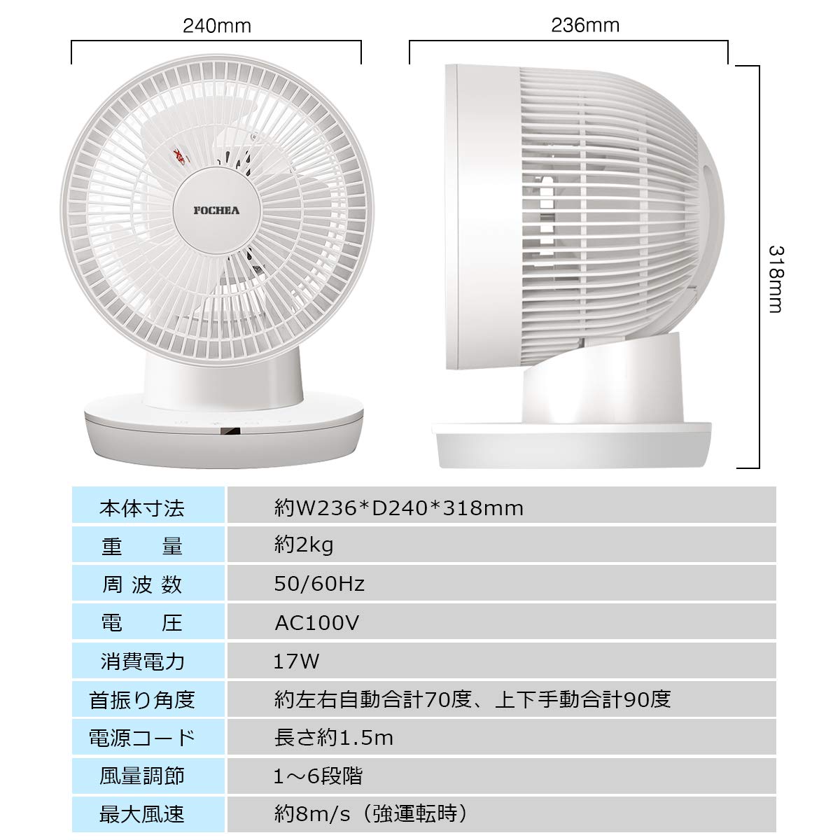 Amazon.co.jp: Circulator, Silent, 18 sq ft (18 sq m), DC