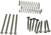 KAISH American Thread Humbucker Pickup Height Screws Humbucker Pickup Ring Pickup Surround Frame Mounting Screws Springs for USA thread pickups Nickel
