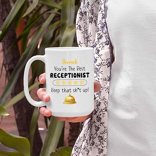Vista 49 de Taza de café de recepcionista médica personalizada, taza de té blanca de recepcionista médica, taza de té blanca de 11 onzas, taza de café Taza