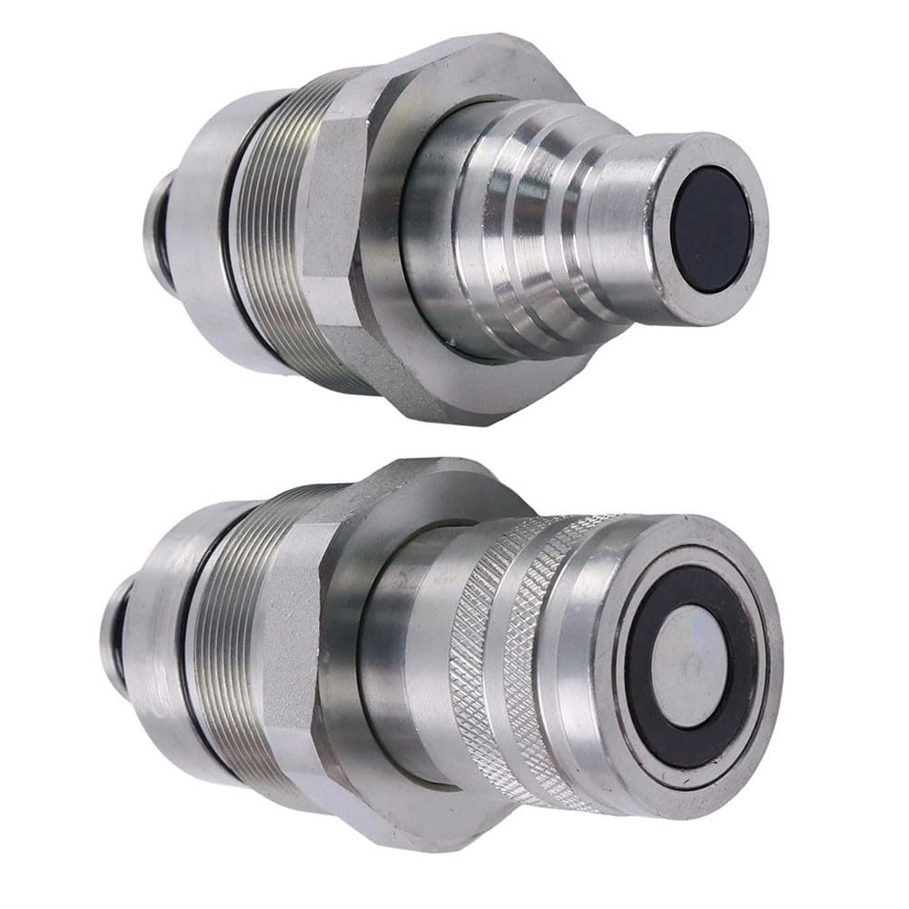 Kit accoppiatore piatto AT406474 AT406475 per Bobcat 318E 319E 320E 323E 326E 328E 329E 332E, connettori rapidi idraulici in acciaio