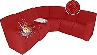 Vista 64 de ALIECOM Fundas 100% impermeables para sofá seccional reclinable en forma de L, fundas elásticas para esquinas de sofá reclinable seccional, funda