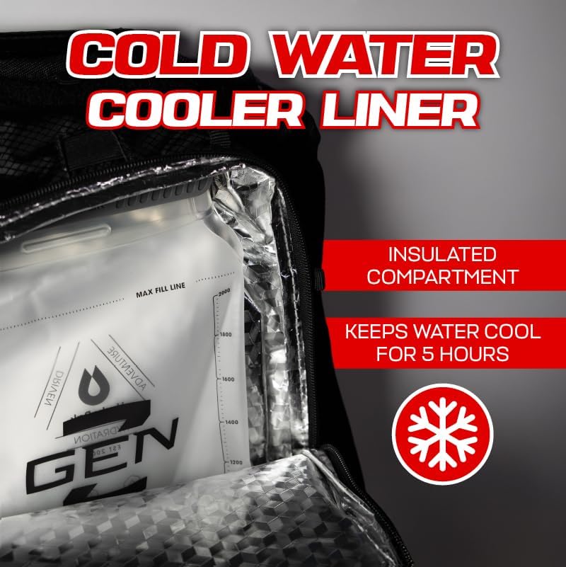 Miniatura 3 de RAVERUNNER Mochila de hidratación antirrobo Mochila rave aprobada por festivales para asistentes a conciertos, mochila de agua para festivales sin