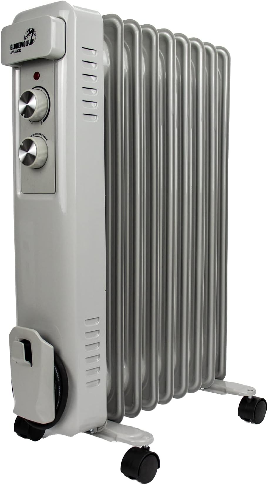 โ OIL Filled Radiator Heater 9 Fin Electric 2KW Free Standing Portable Oil Radiator with Thermostat Control - 3 Heater Settings, Built in Safety Features