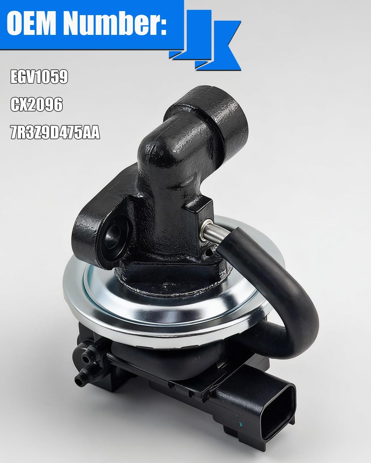 EGR Valve EGV1059 Fits for 2007 2008 2009 2010 2011 2012 2013 2014 Ford Mustang 5.4L-V8, EGR Valve Exhaust Gas Recirculation Valves Replace OE 7R3Z9D475AA, CX2096