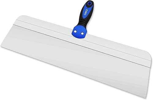 CHILI Tools 18 "Cuchillo de cinta de paneles de yeso de acero inoxidable con mango suave para revestimiento de acabado de pared seca, hecho en Taiwán