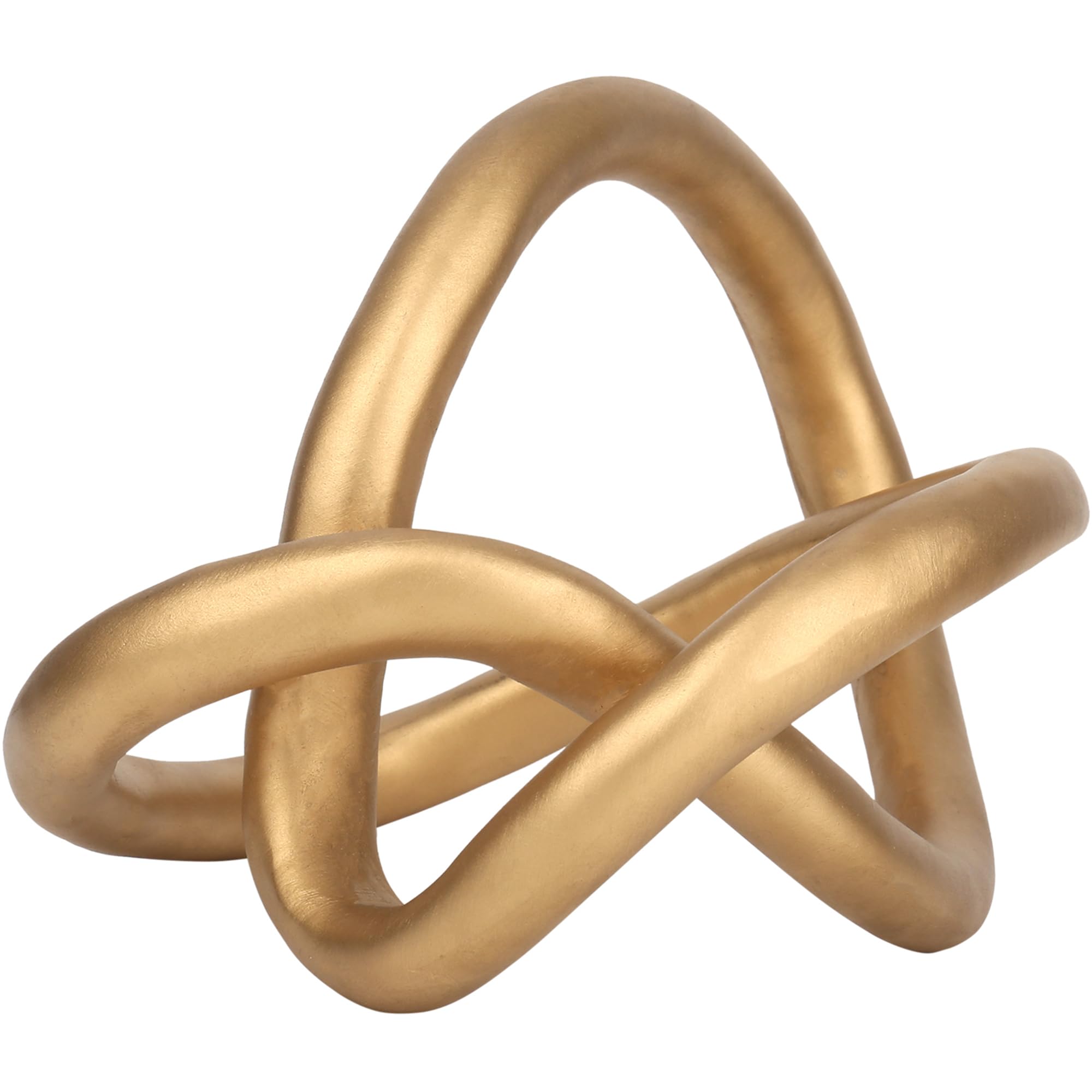 Juju Knot Decor - Black & Gold Living Room Decor - Desk Accessories (L, Gold)