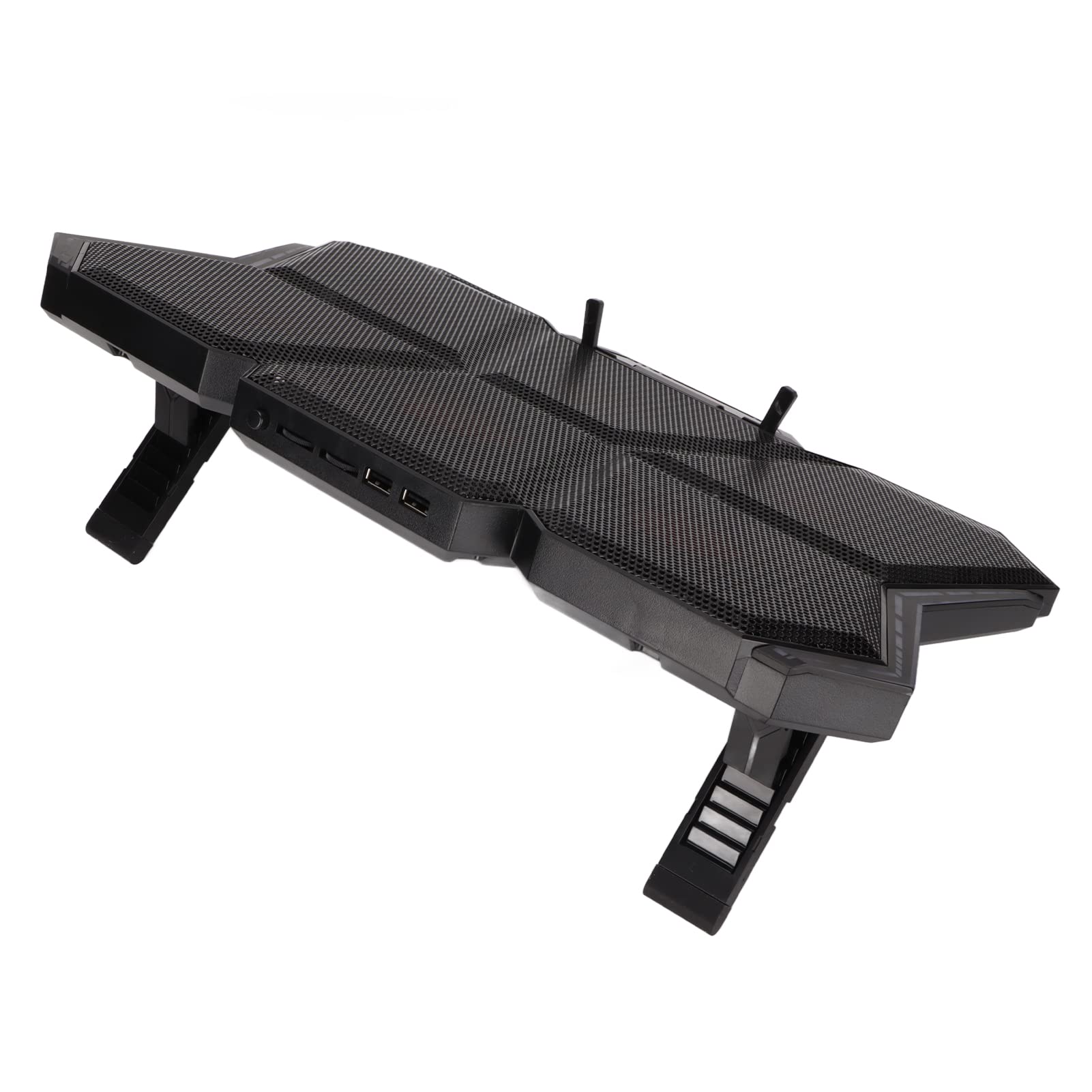 Dispositivo di raffreddamento per laptop con 6 ventole ultra silenziose 2600 giri/min 73,25 CFM Doppia porta USB regolabile in altezza Antiscivolo per giochi Lavoro Casa ufficio