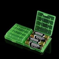 Vista 4 de Zerone 5 Colores Conveniente AA/AAA Batería 10 PCS Soporte de Baterías Caja de Almacenamiento Caja de Plástico Resistente al Desgaste Caja