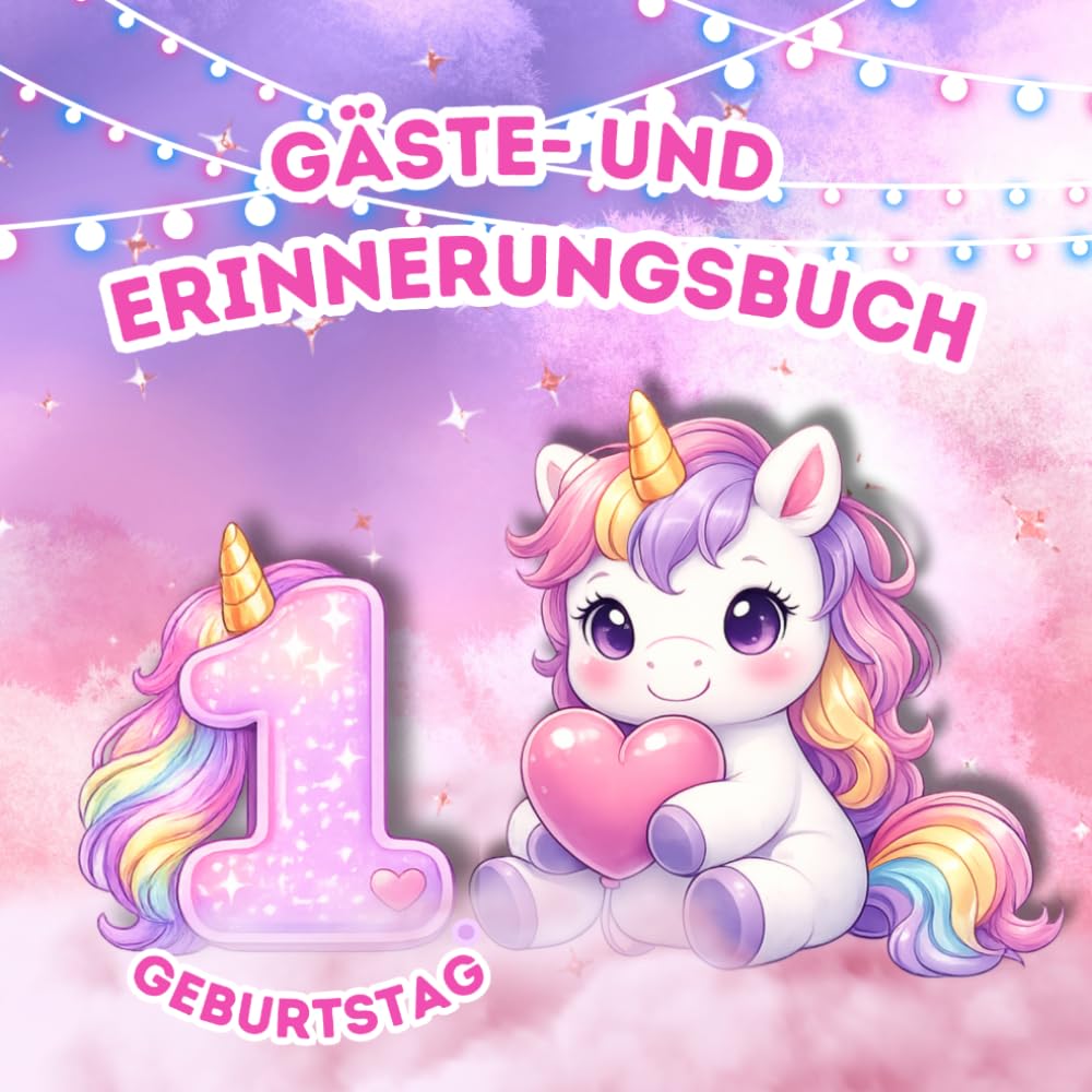 Mein 1. Geburtstag: Gästebuch und Erinnerungsbuch für den Kindergeburtstag