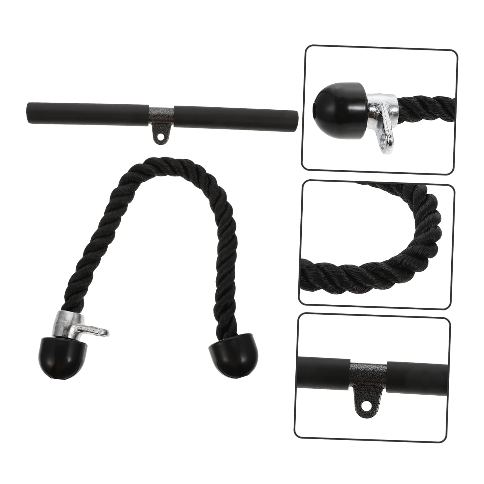 SUPVOX Dispositivo di Allenamento con Cavo per Tricipiti 2 Pezzi Corda Resistente per Bodybuilding Corda da Trazione Resistente allo Strappo