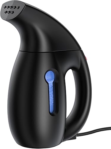 Vaporizador de mano para ropa, 800 W, vaporizador portátil de ropa de viaje, tanque de agua de 7.4 fl oz, removedor de arrugas, plancha, mini