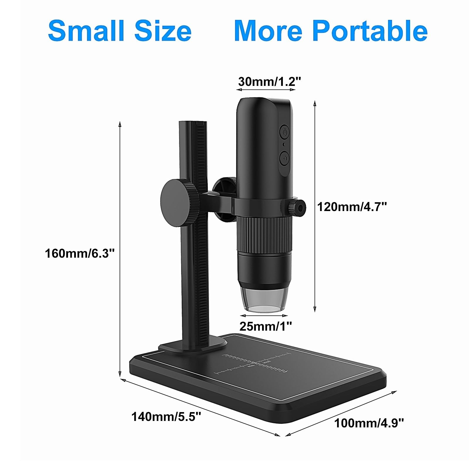 Mikroskop Stereoskopowy, Cyfrowy mikroskop profesjonalny USB z 8 diodami LED Endoskop 1600X Zoom Aparat Lupa Do Telefonu Komórkowego PC Lutownica Narzędzia