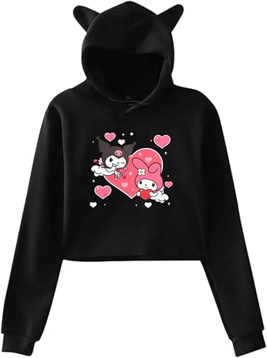 Amazon.com: Sudadera con capucha de orejas de gato, sudadera de manga larga  para mujer, sudadera con capucha con estampado de orejas de gato. : Ropa,  Zapatos y Joyería
