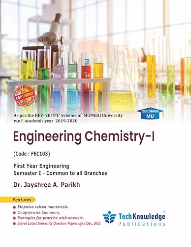 Engineering Chemistry 1 Mumbai University For B.E. Sem 1 First Year Engineering Common To All Branches