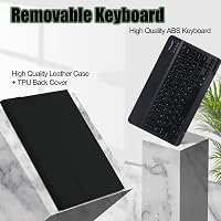 SUEEWE Bluetooth Billentyűzetes Tok Samsung Galaxy Tab S10 FE+/Plus 13,1" Tablethez - 7 Színű Háttérvilágítás, Levehető QWERTZ, TPU Hátlap,  7