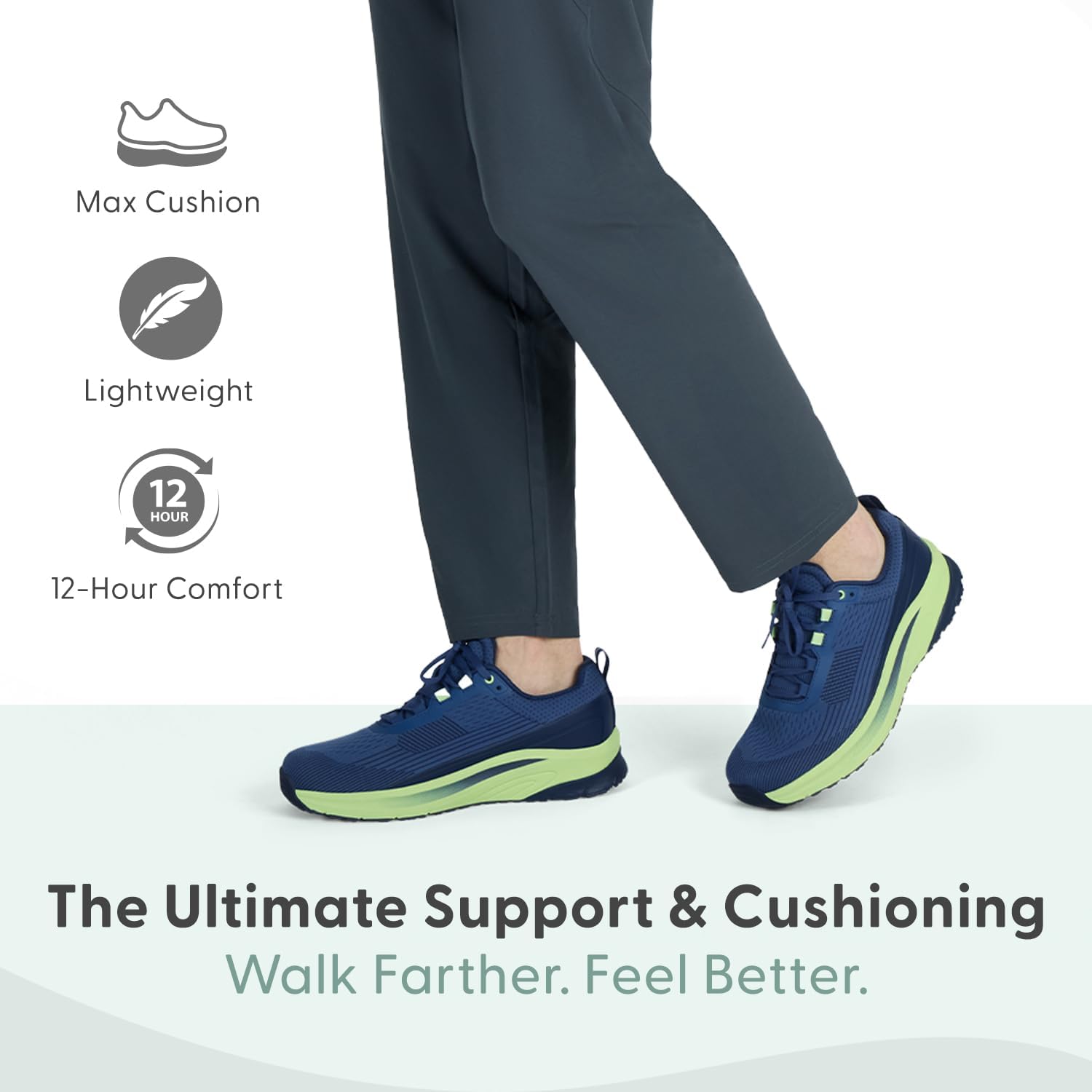 Orthofeet Men's Orthopedic Race Running Shoes - Image 2