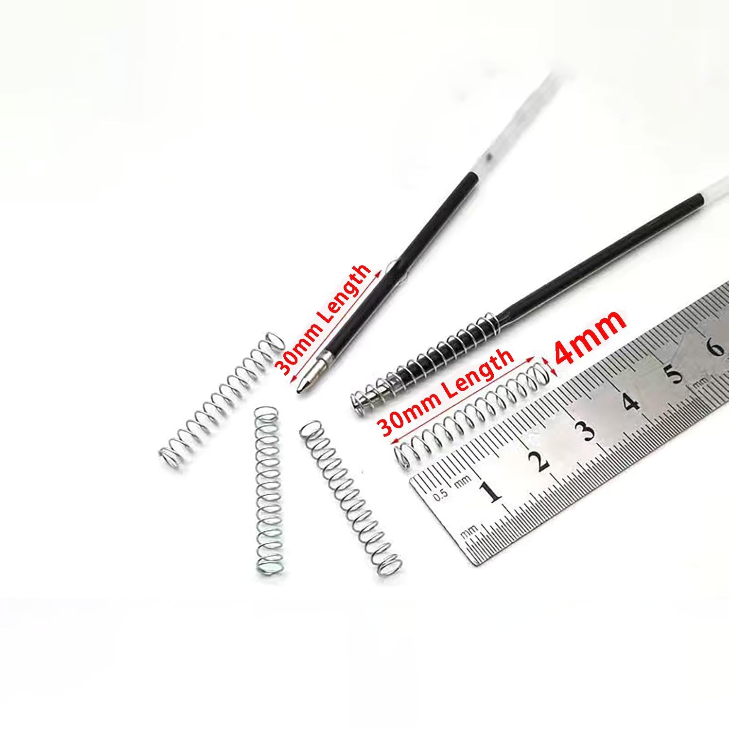 Ressorts De Compression Pour Stylo à Bille - Diamètre Fil 0.4mm, Galvanisés, Chine