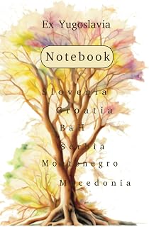 Ex Yugoslavia Lined Notebook Genealogy Bright Tree Family Tree Yugoslav Roots Montenegro Serbia Bosnia & Herzegovina Croatia Slovenia Macedonia