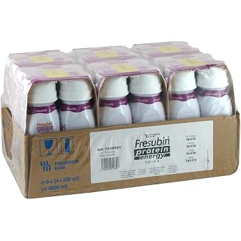 Fresubin PROTEIN Energy Drink Vanilla Drinking bottle, 6X4X200
