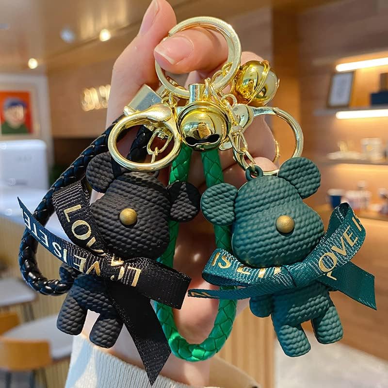 Miniatura 8 de BEXOA Lindo llavero Kawaii Anime Llaveros Accesorios, Kawaii Little Bear Bolso Charm Car Cartoon Llavero para niñas y mujeres