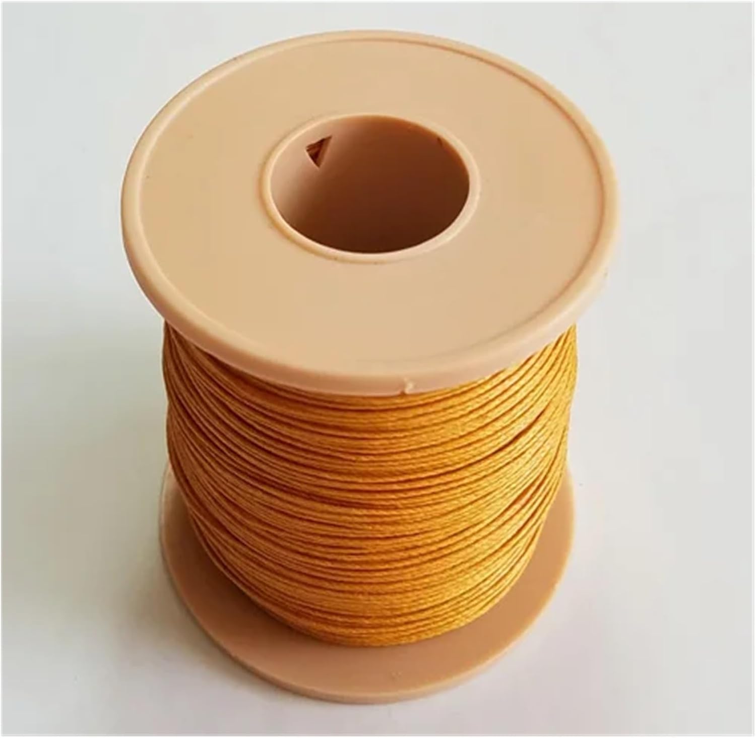 0.7mm Waterproof Ramie Wax Thread 200m/roll Leather Sewing Handmade Accessories DIY (Color : Yellow)
