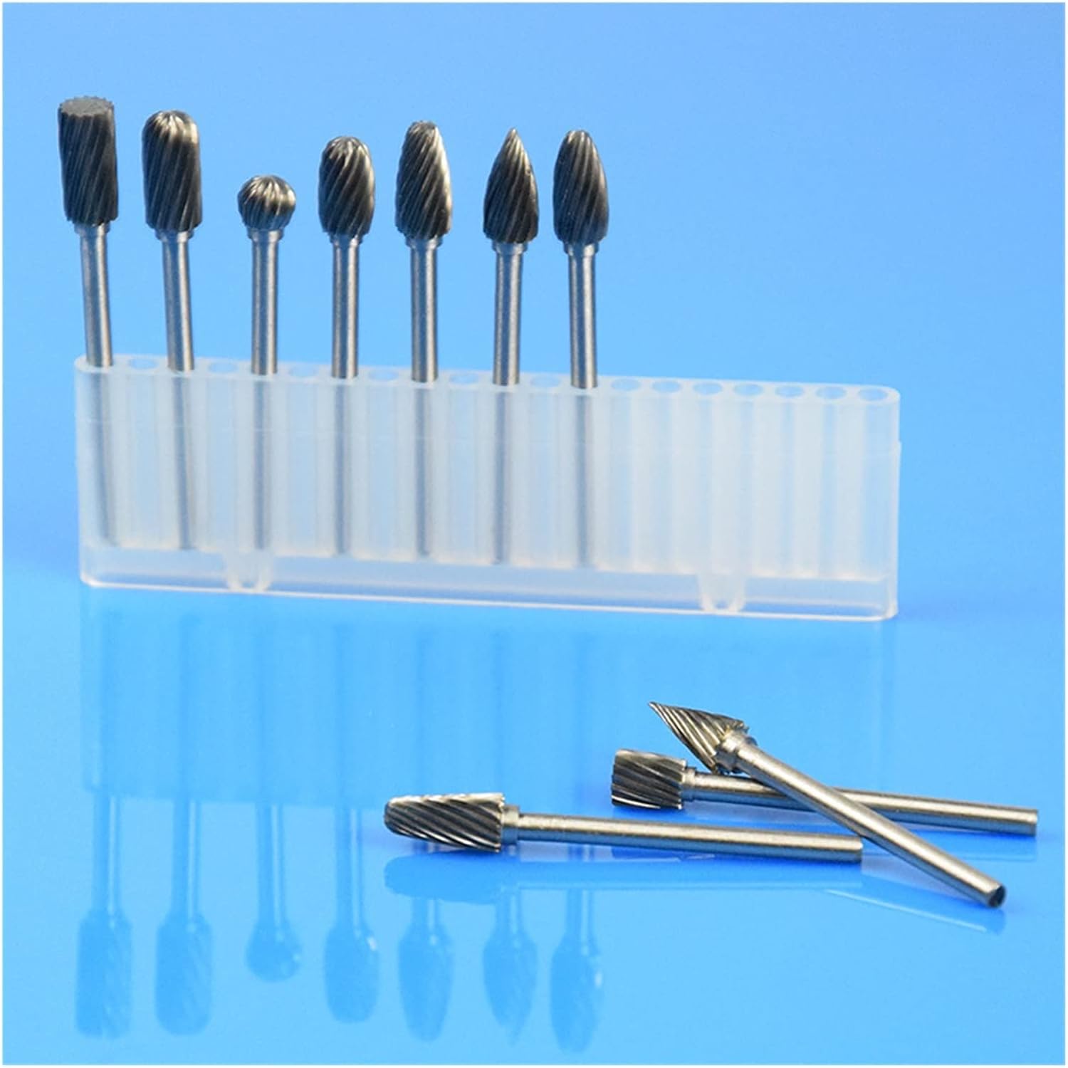 Router Bits 10 Pieces Tungsten Carbide 3 * 6mm Drill Bits Rotary Burr Metal Grinding Bits Double Flute Mills Set Drill Bits