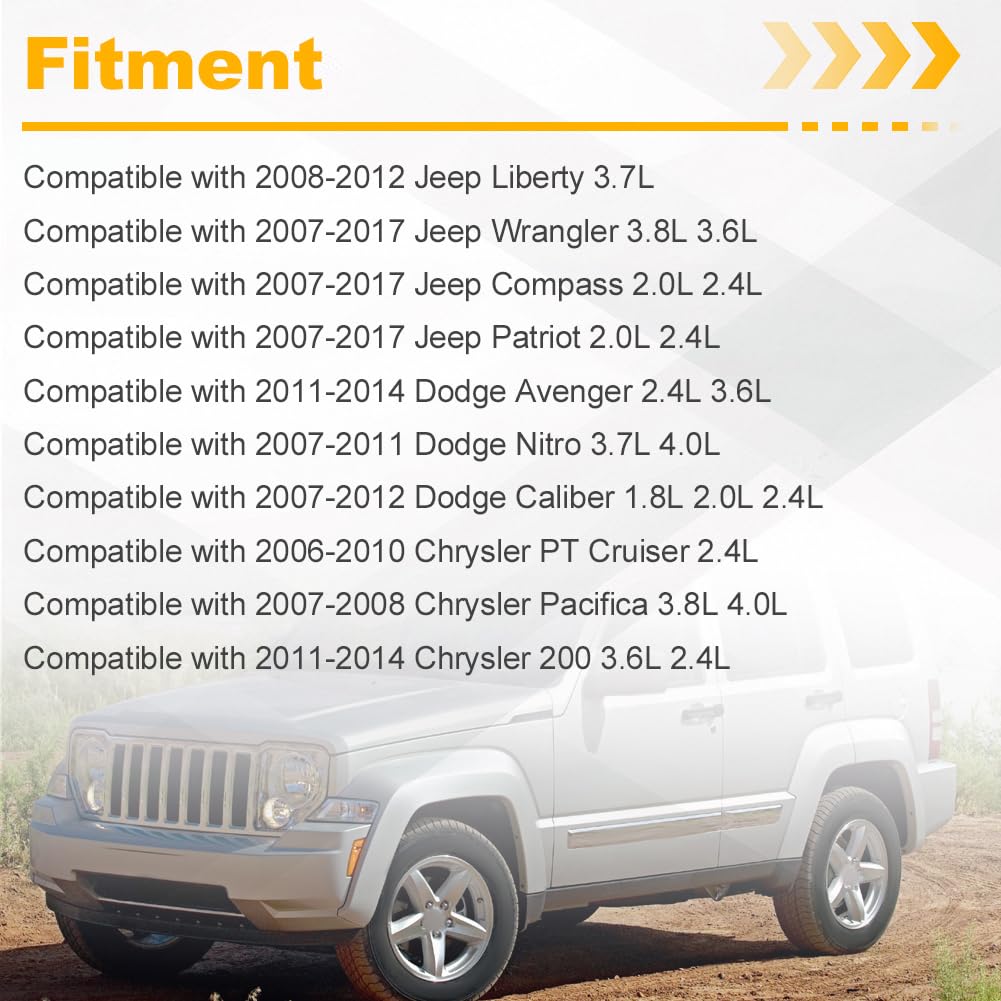 Ignition Lock Cylinder Steering Column Switch Housing Replacement for 68054822AB Compatible with Jeep Wrangler Compass Patriot Liberty Dodge Avenger Nitro Caliber Chrysler 200 PT Cruiser