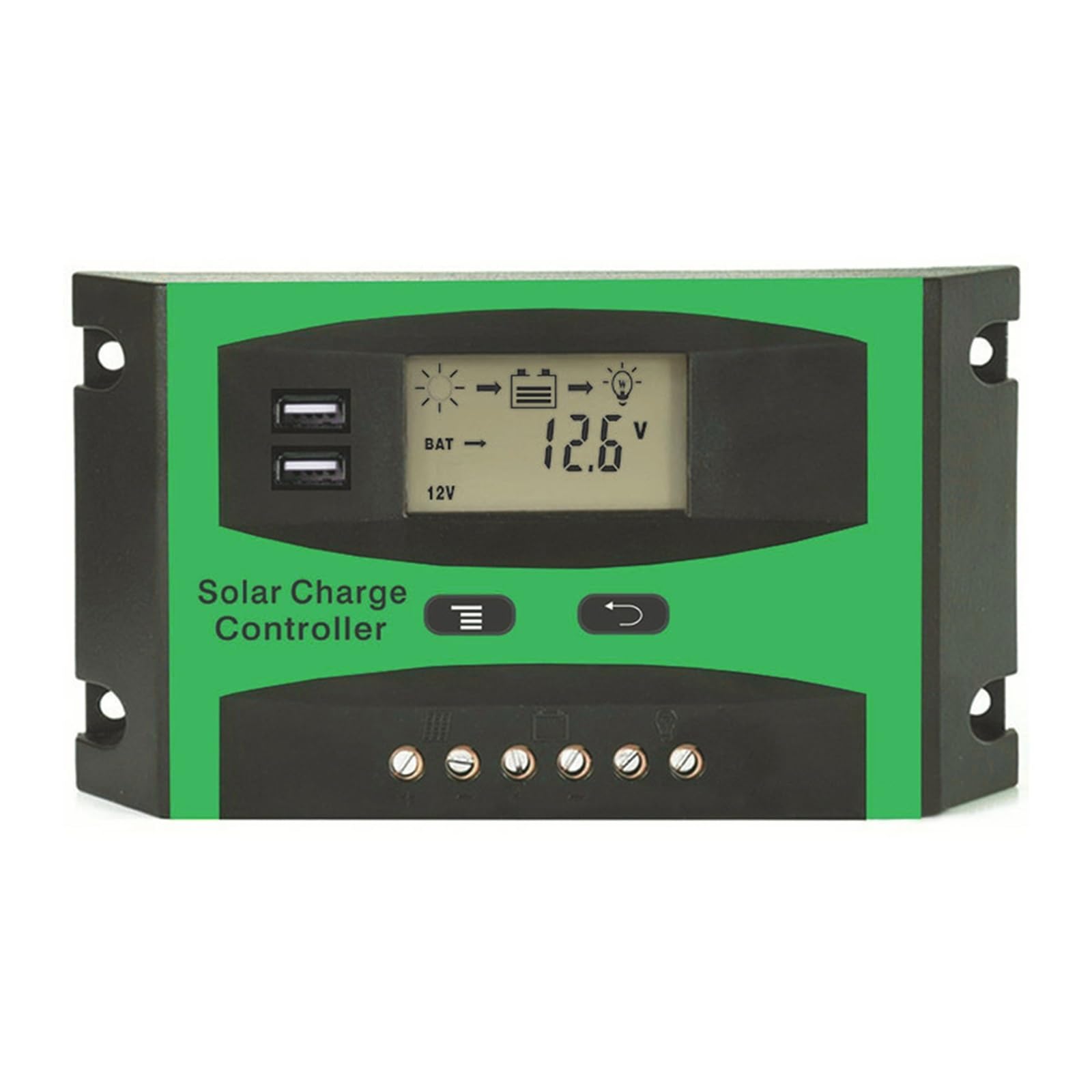Régulateur de charge de batterie panneau solaire 20A 30A PWM stabilisateur tension 12V 24V
