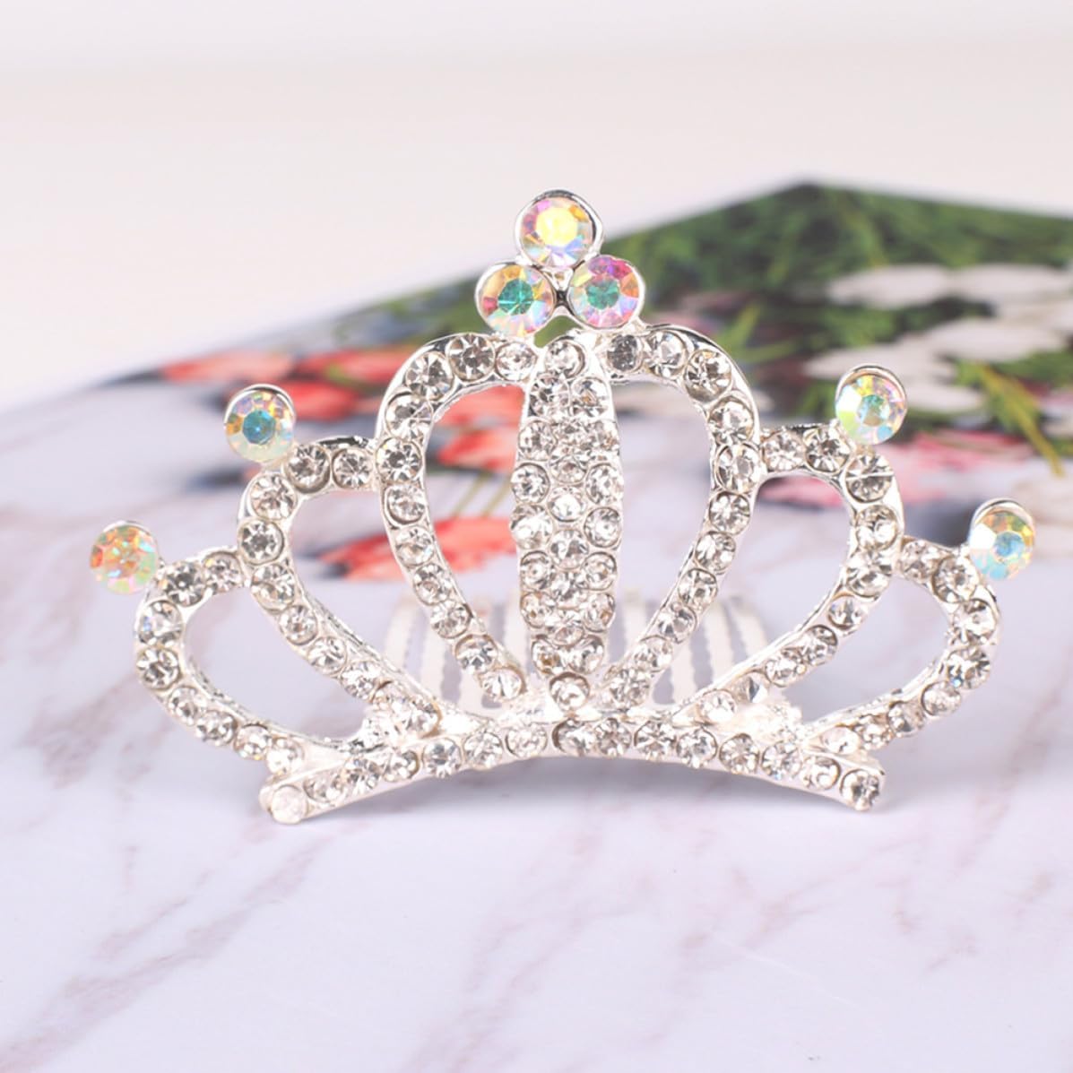 Crown Hair Jewelry Headband for Parties Rhinestone Performance image 5