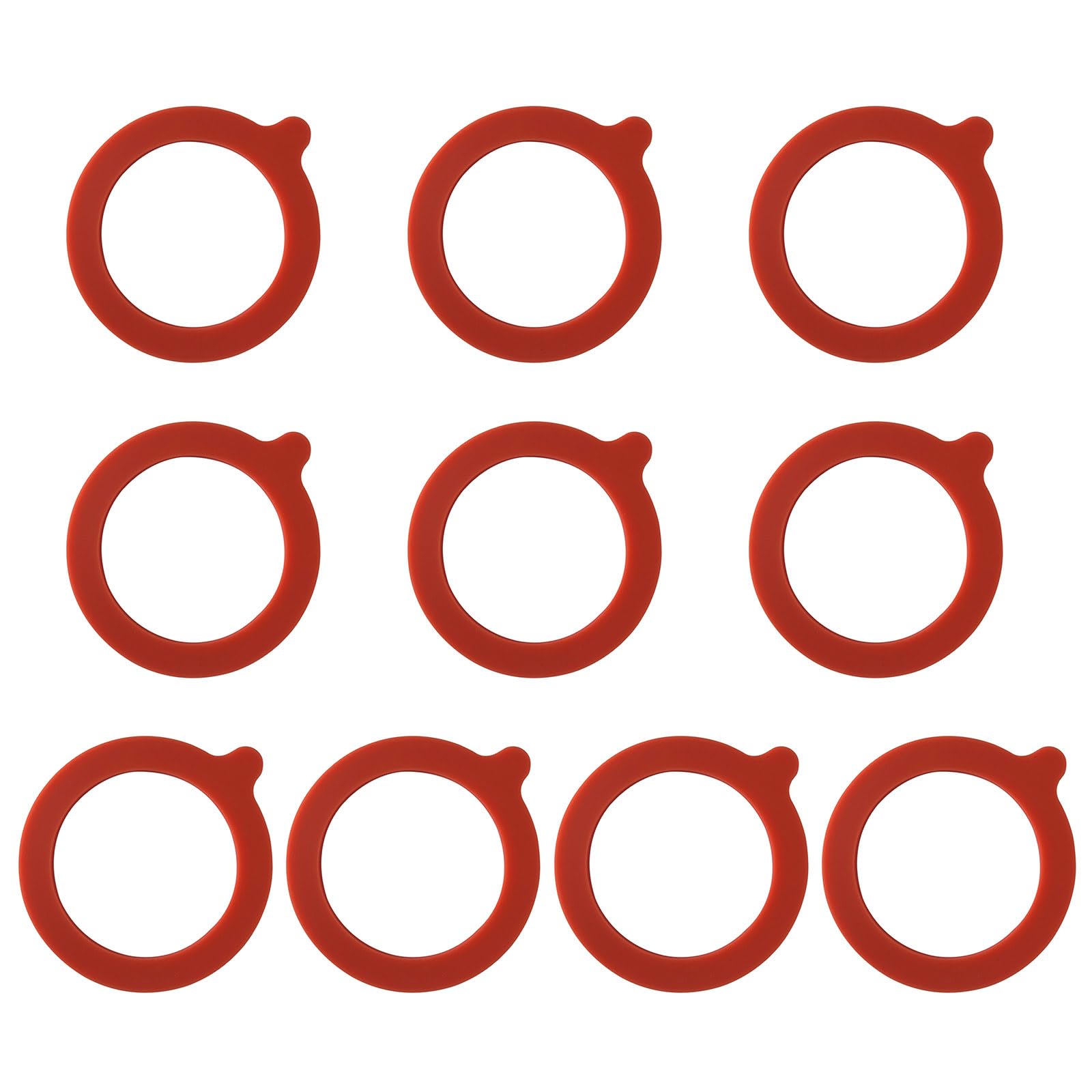 Buxuaaaa 10Pcs Leakproof Silicone Gaskets Easy Install for Preserving Jars Seals Leakproof Seal Rings