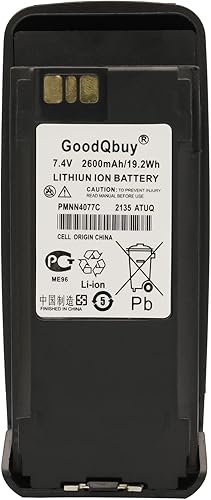 PMNN4077C PMNN4066A 2600mAh 7.4V Batería de iones de litio compatible con Motorola XPR6100 XPR6300 XPR6350 PR6380 XPR6500 XPR6550 XPR6580 DP3400