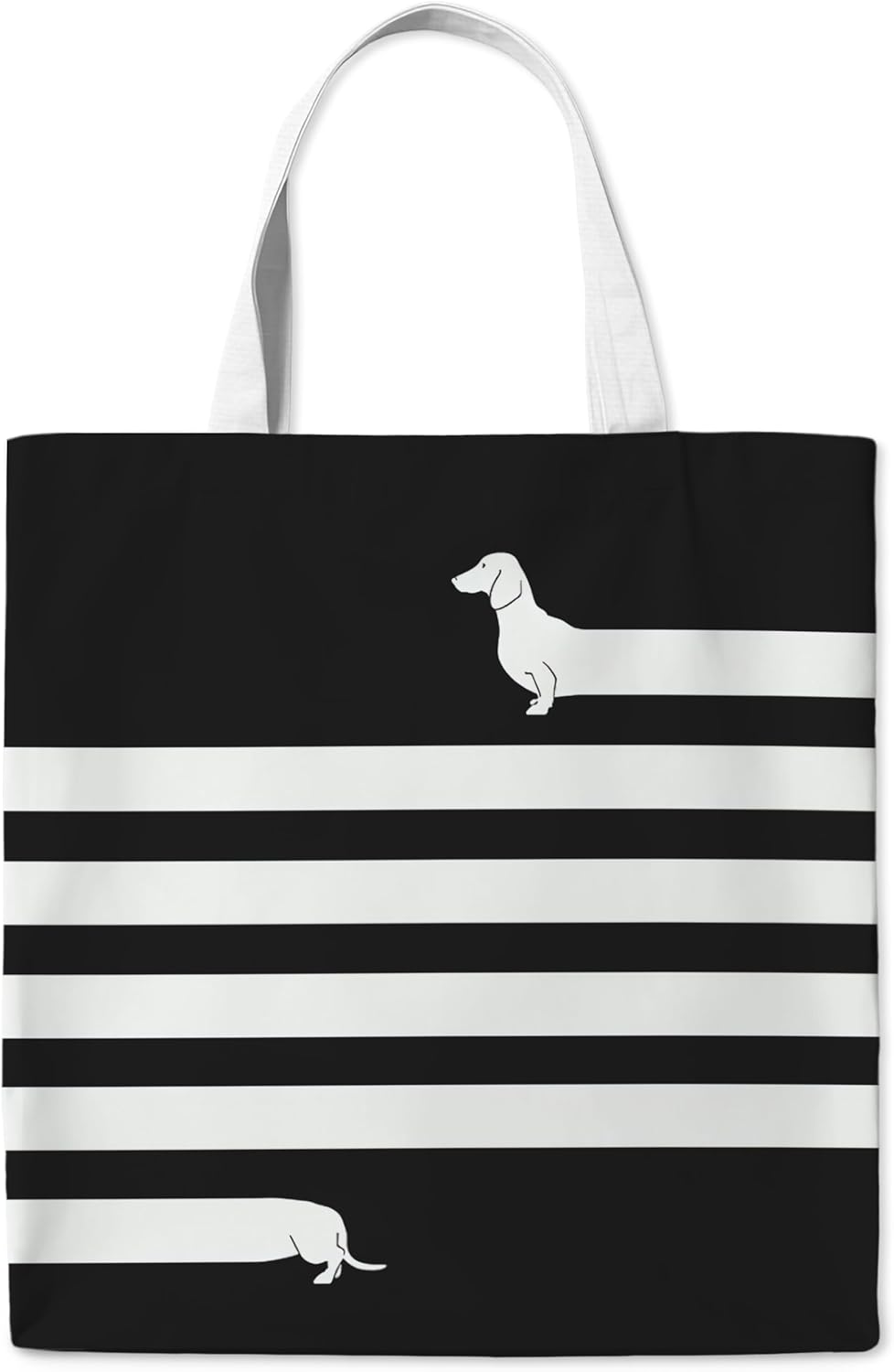 Dachshund Dog Gifts Canvas Tote Bag, Dachshund Gifts Tote Bag for Women Dog Lover, Travel Reusable Grocery Bags