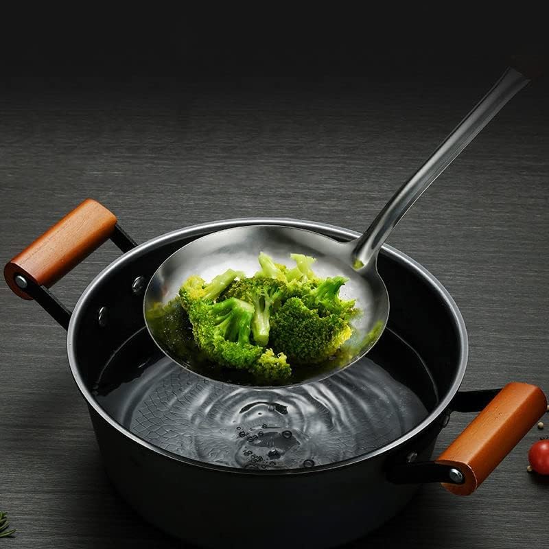 Miniatura 5 de Tenta Kitchen - 2 espumaderas profesionales de acero inoxidable de 16.16 pulgadas + cucharón de sopa de acero inoxidable de 15.23 pulgadas, cuenco