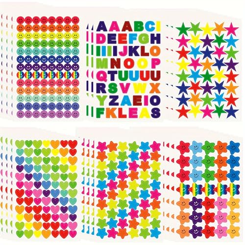 Yaogg DFR723 1900 Pcs Star Stickers cover