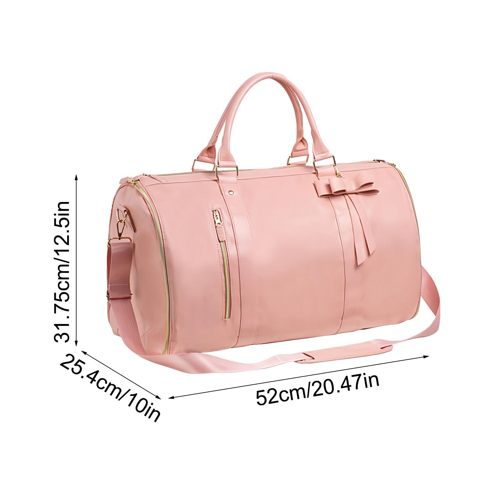 impermeable y convertible para ropa | Utiliza maletas de viaje y de viaje | de equipaje de mano con funcionalidad versátil | Ideal para viajes y negocios | espaciosa y práctica, rosa