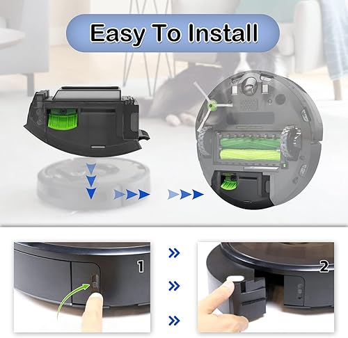 Miniatura 4 de Caja de repuesto para iRobot Roomba i3 i3+ i4 i4+ i6 i6+ i7 i7+ i8 i8+ E5 E6 E7 J7 para aspiradoras con eliminación automática de suciedad