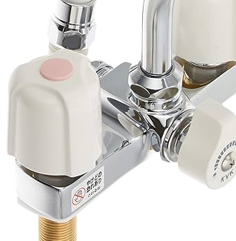 新品KVK KF14ER2 浴室デッキ型2ハンドルシャワー水栓 KVK デッキ形2ハンドルシャワー KF14E (水栓金具) 価格比較