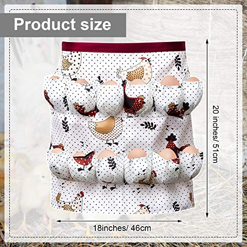 Syhood 2 Pieces Egg Holding Apron Deep Pockets Hen Duck Goose Eggs Aprons Farm Chicken Collecting Gathering Holding Apron For Collecting Holding Storing Eggs #TOP1