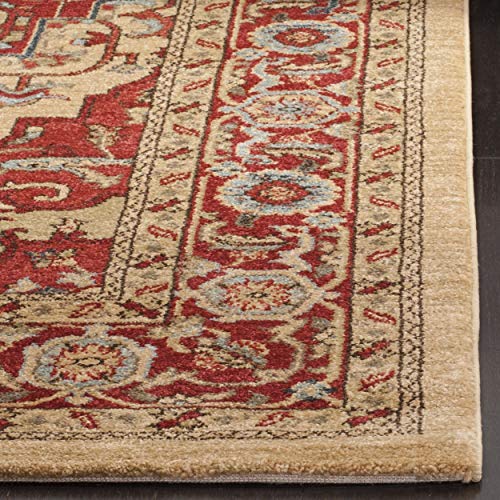 Safavieh Persischer Traditioneller Teppich, MAH698, Gewebter Polypropylen, Rot / Natürlich, 160 x 230 cm – Bild 3