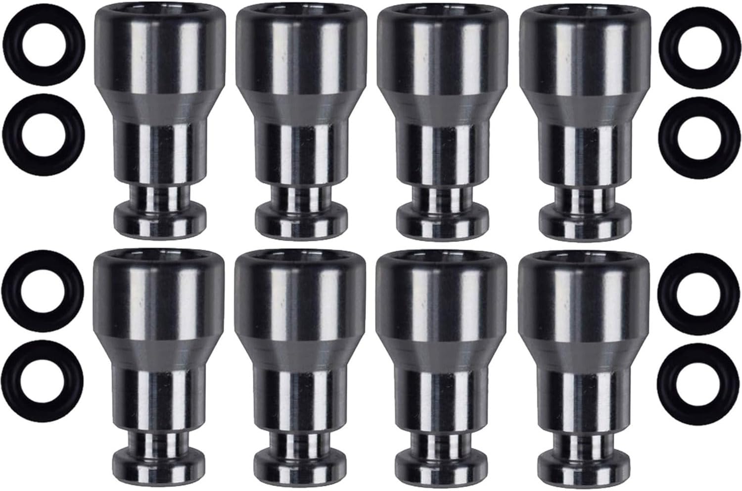 Fuel Injector Spacer Set of 8 - LS1 Intake Manifold/Fuel Rail to LS Truck Injector Adapter ICT Billet, 551371